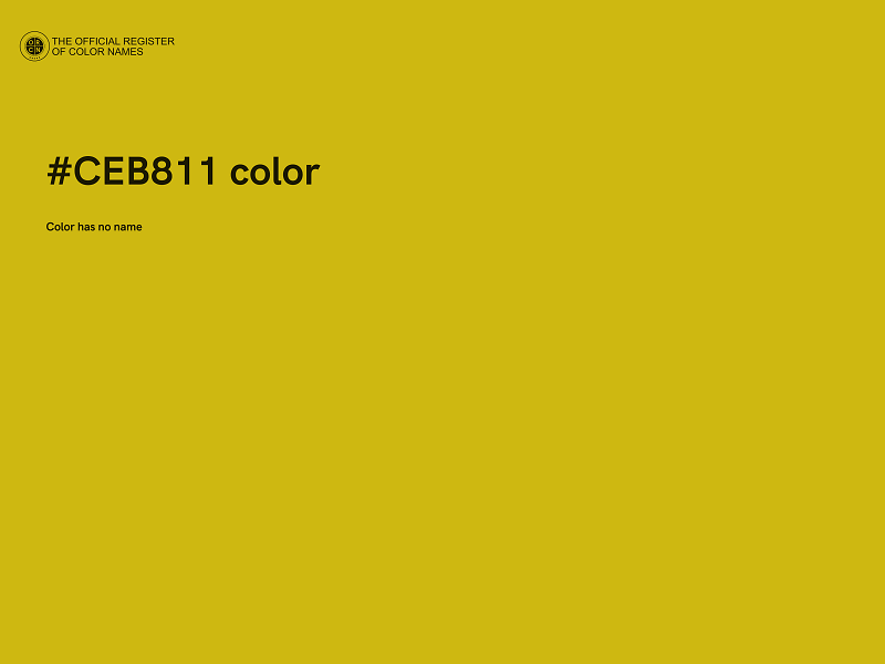 #CEB811 color image