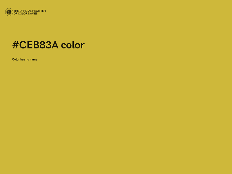 #CEB83A color image