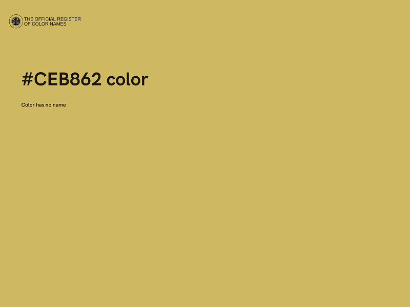 #CEB862 color image