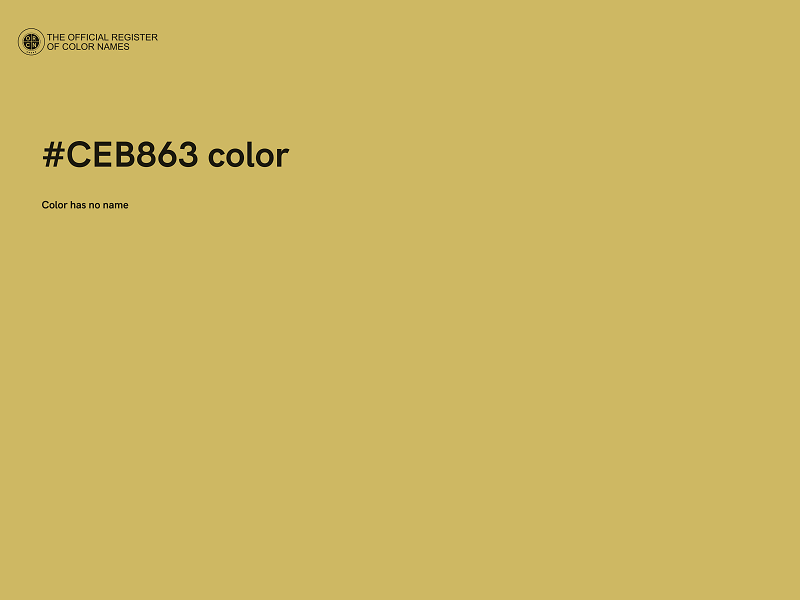 #CEB863 color image