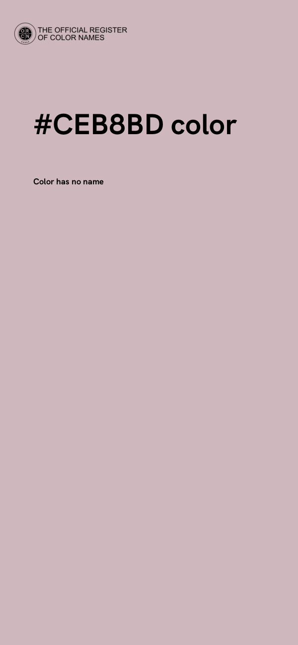#CEB8BD color image