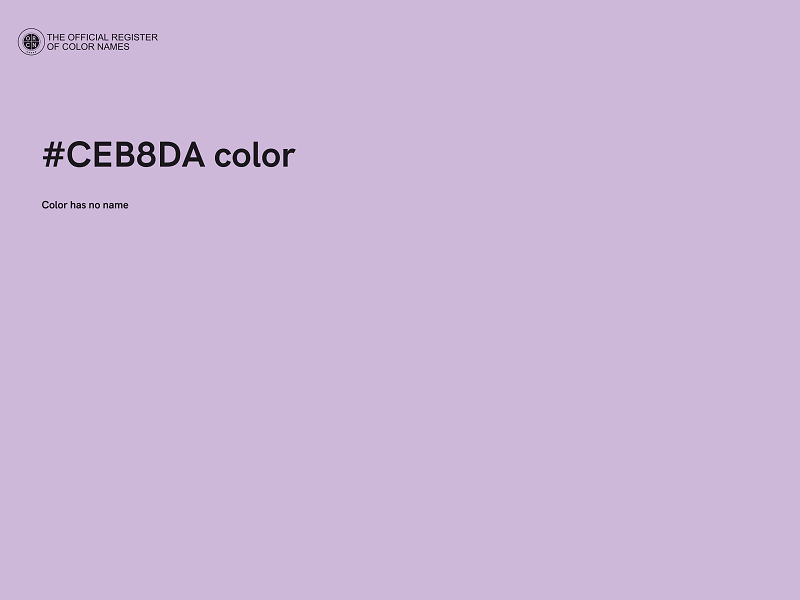 #CEB8DA color image