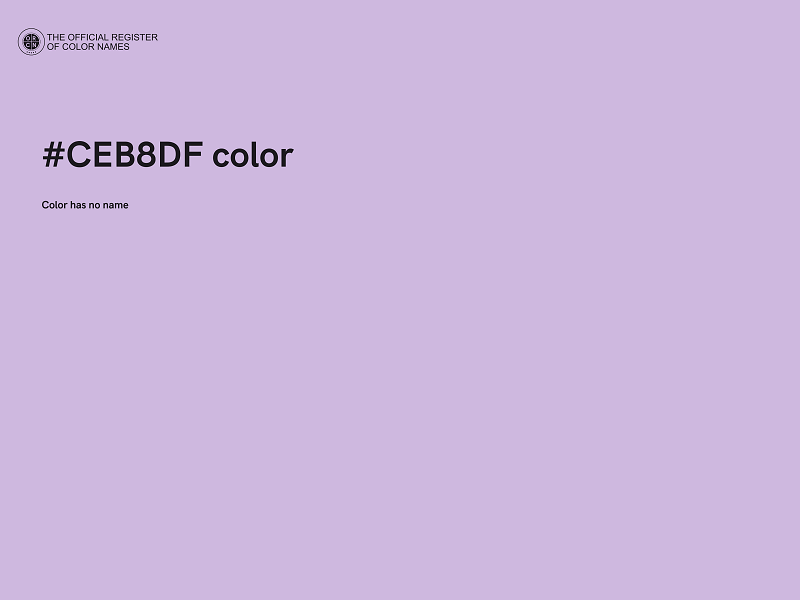 #CEB8DF color image