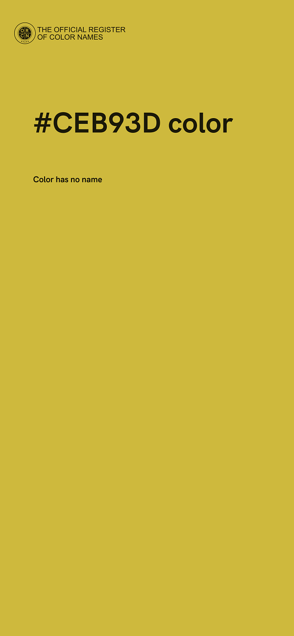 #CEB93D color image