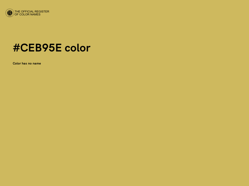 #CEB95E color image
