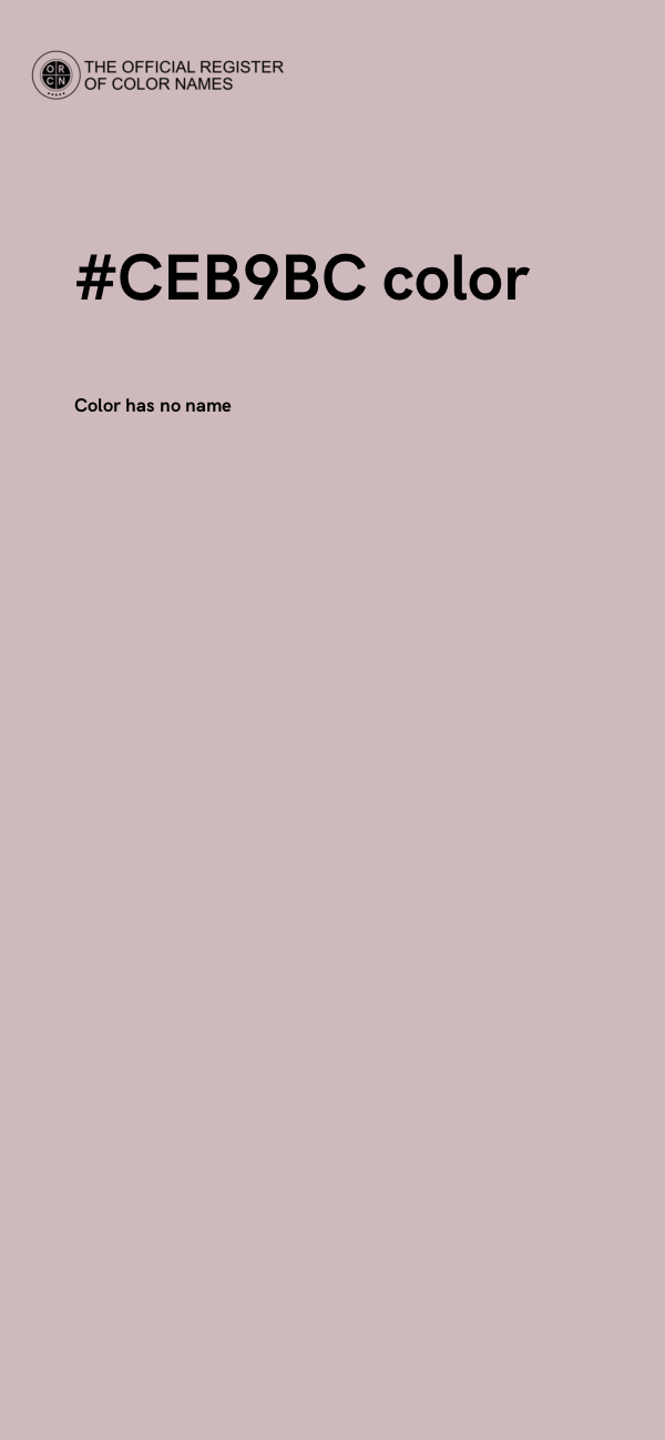 #CEB9BC color image