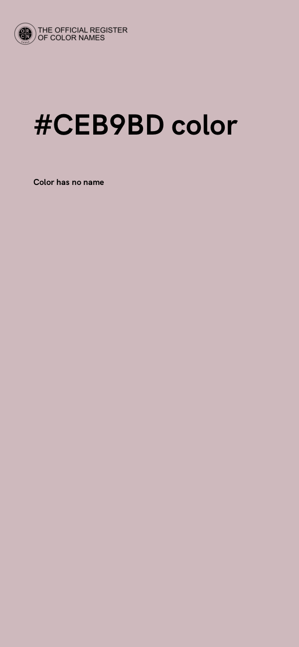 #CEB9BD color image