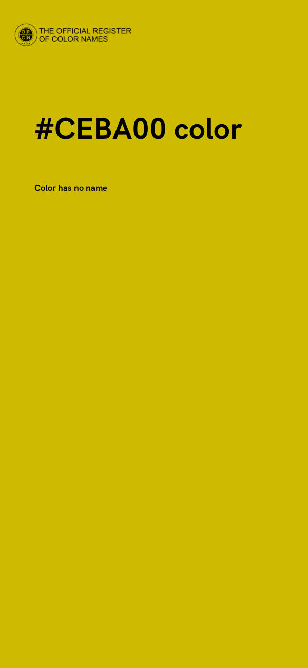 #CEBA00 color image