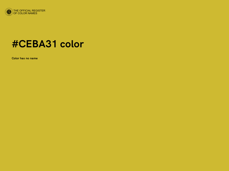 #CEBA31 color image