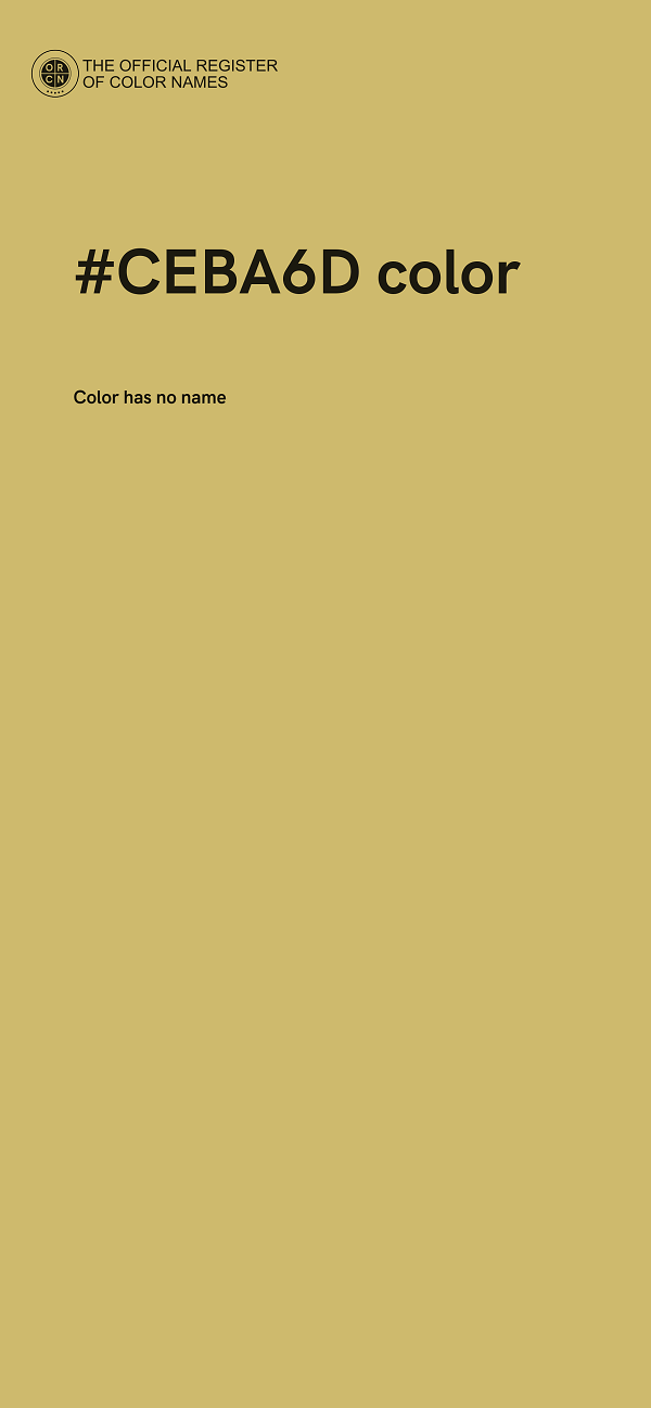 #CEBA6D color image
