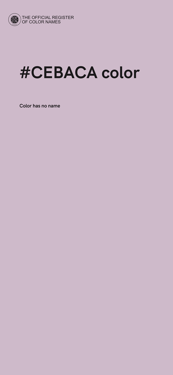 #CEBACA color image