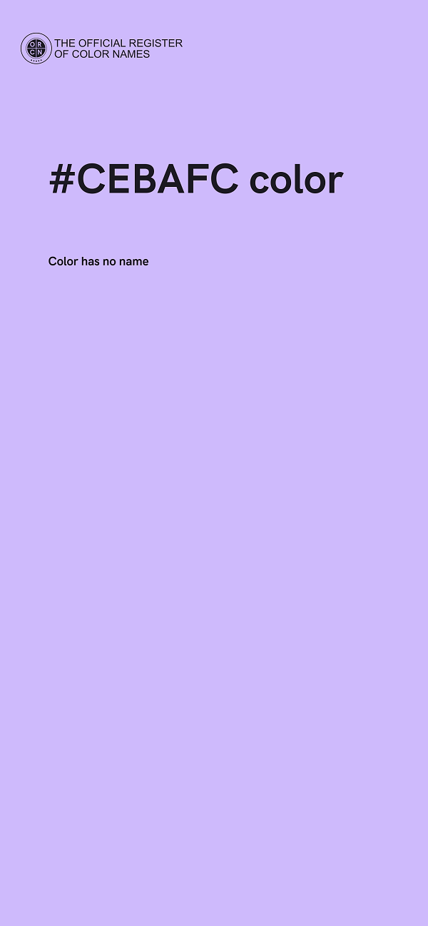 #CEBAFC color image