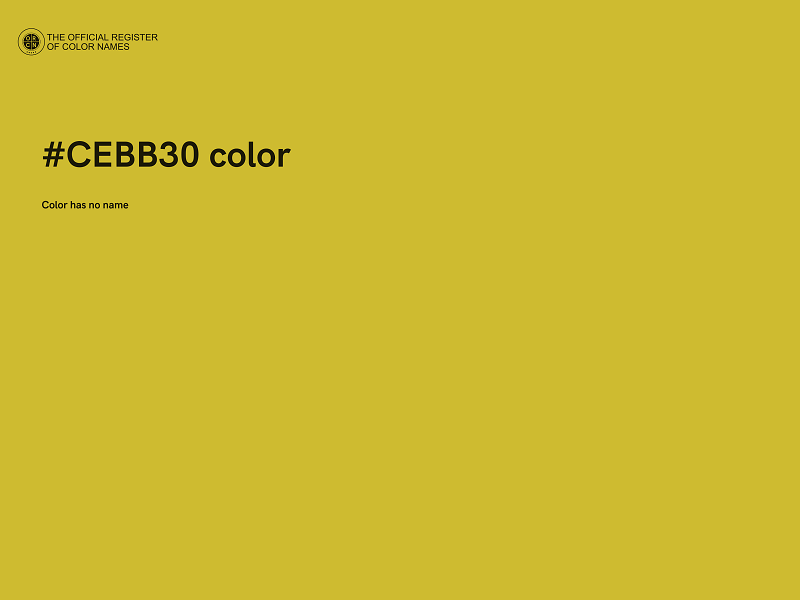 #CEBB30 color image