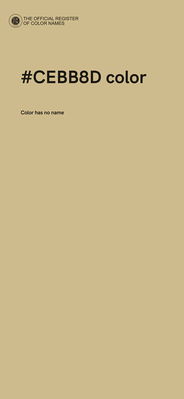 #CEBB8D color image