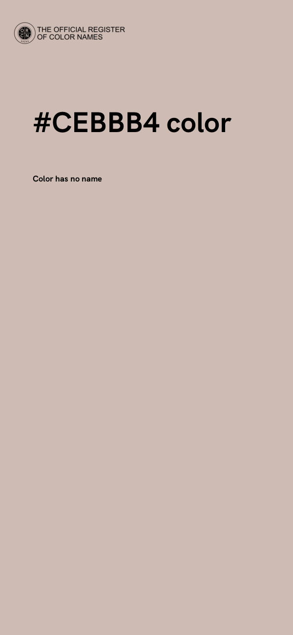 #CEBBB4 color image
