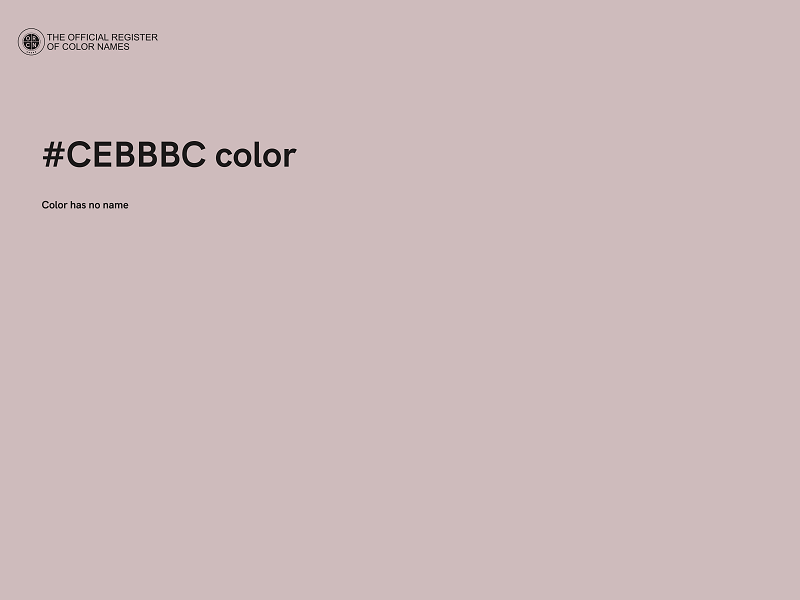 #CEBBBC color image