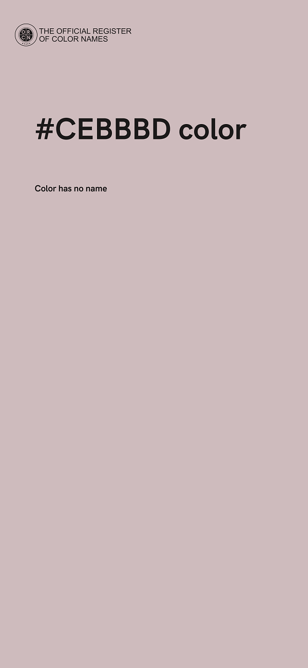 #CEBBBD color image