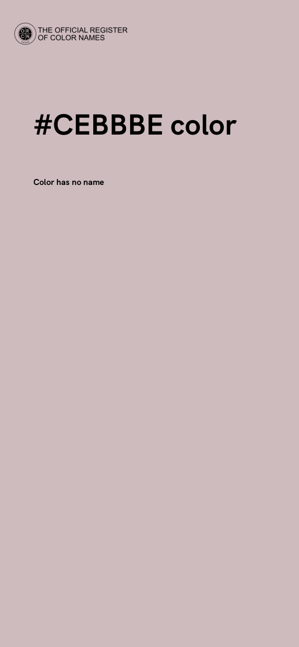 #CEBBBE color image