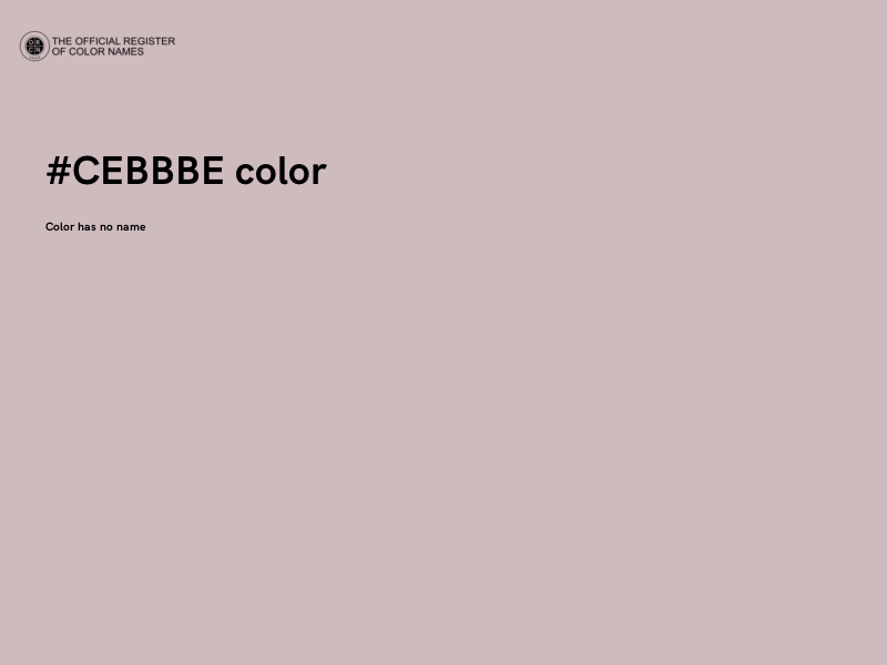 #CEBBBE color image
