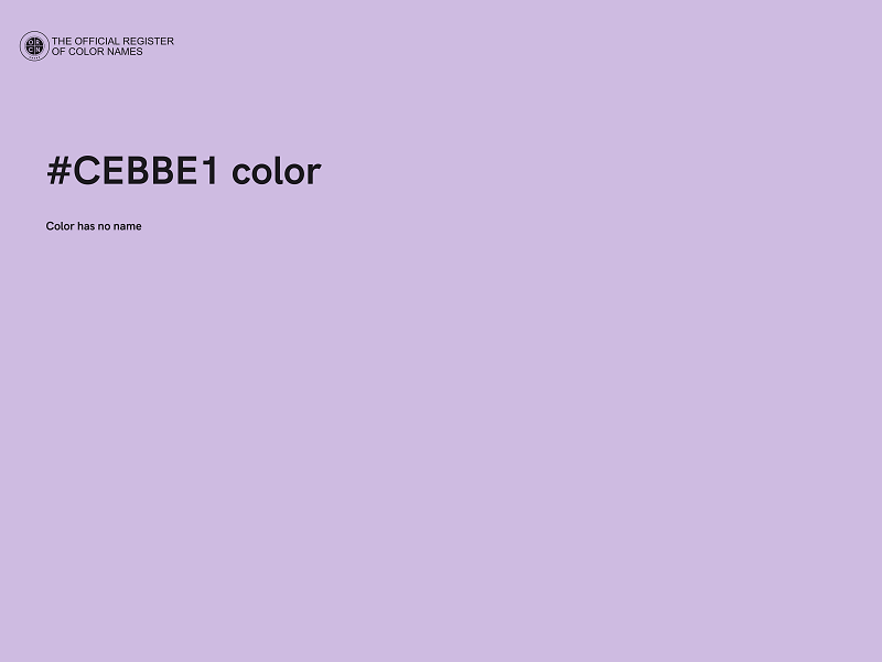 #CEBBE1 color image