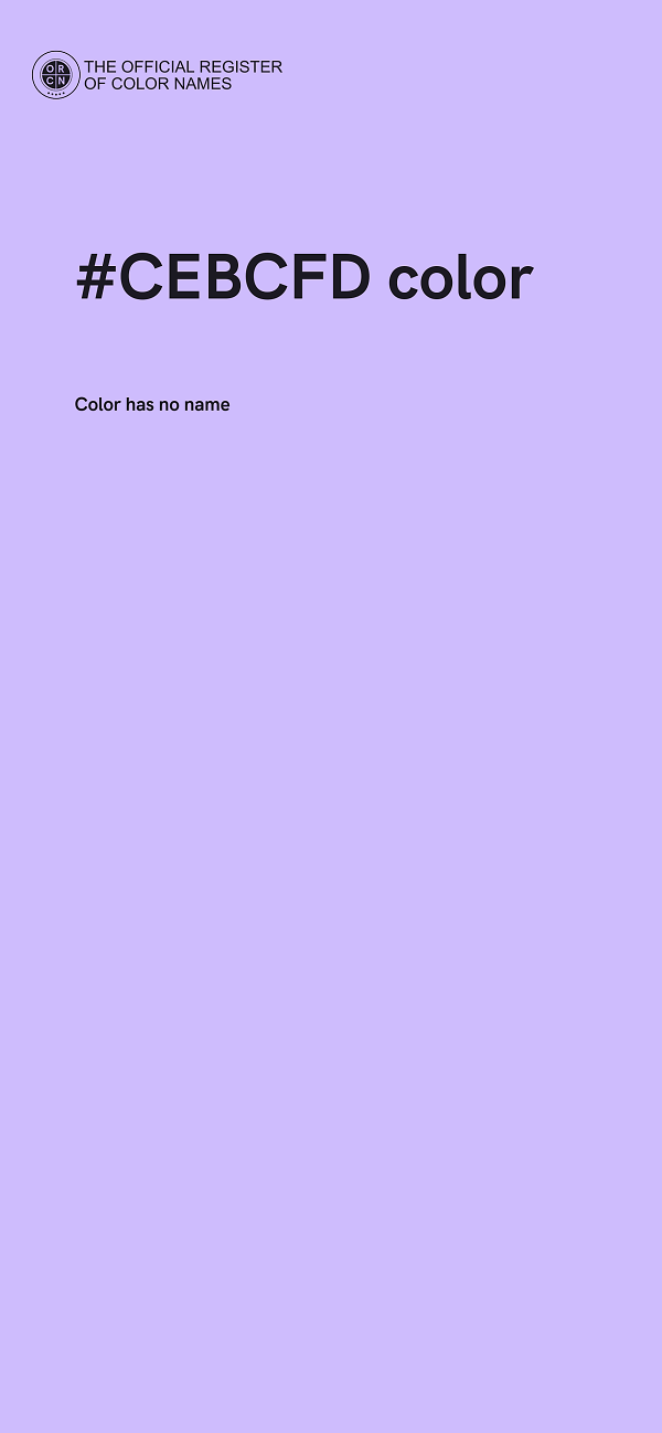 #CEBCFD color image