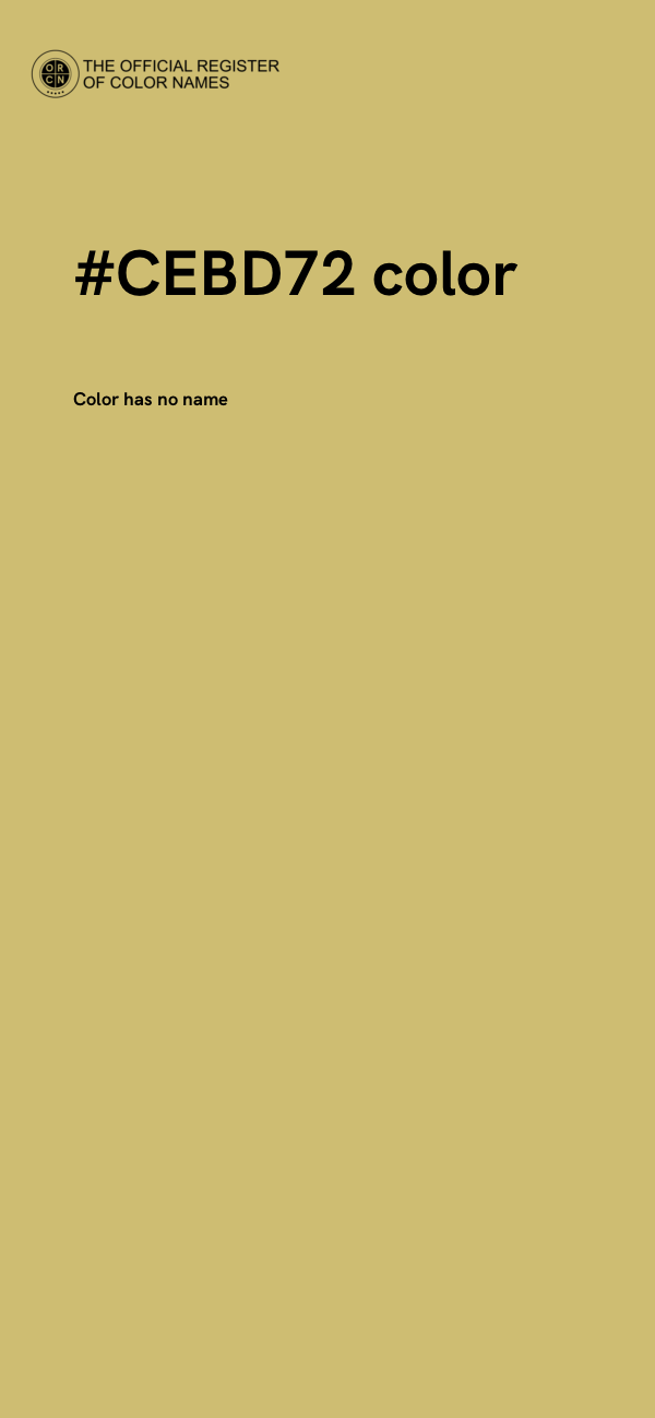#CEBD72 color image