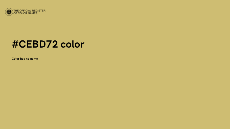 #CEBD72 color image