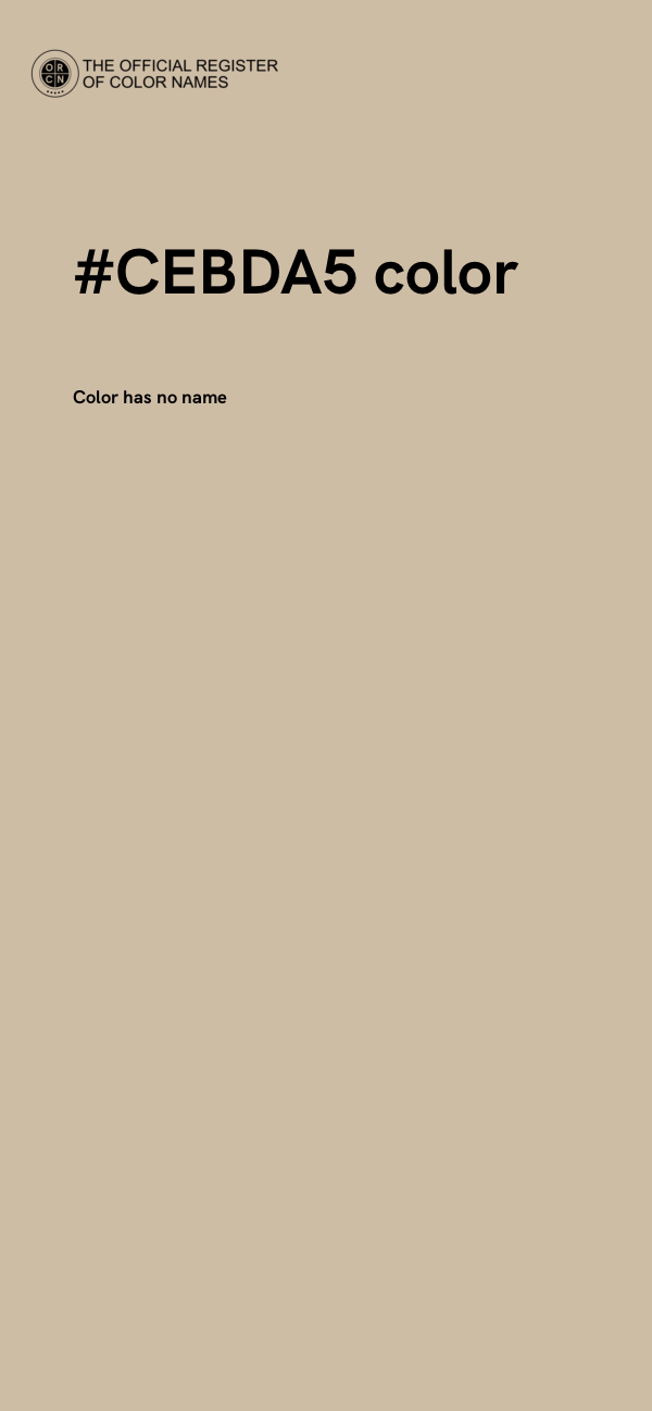 #CEBDA5 color image