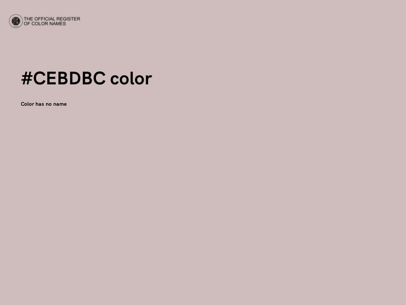#CEBDBC color image