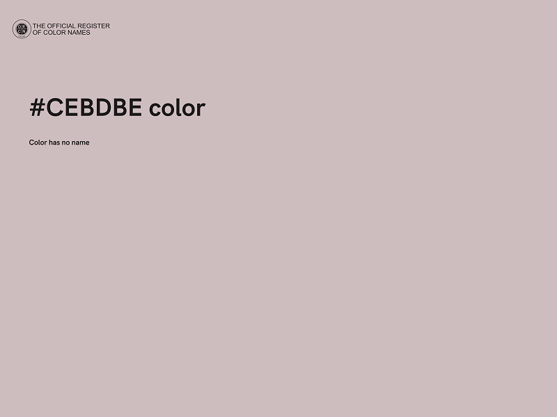 #CEBDBE color image