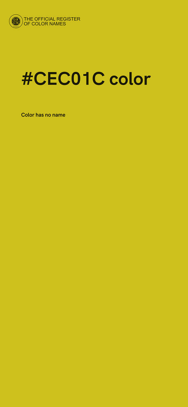 #CEC01C color image
