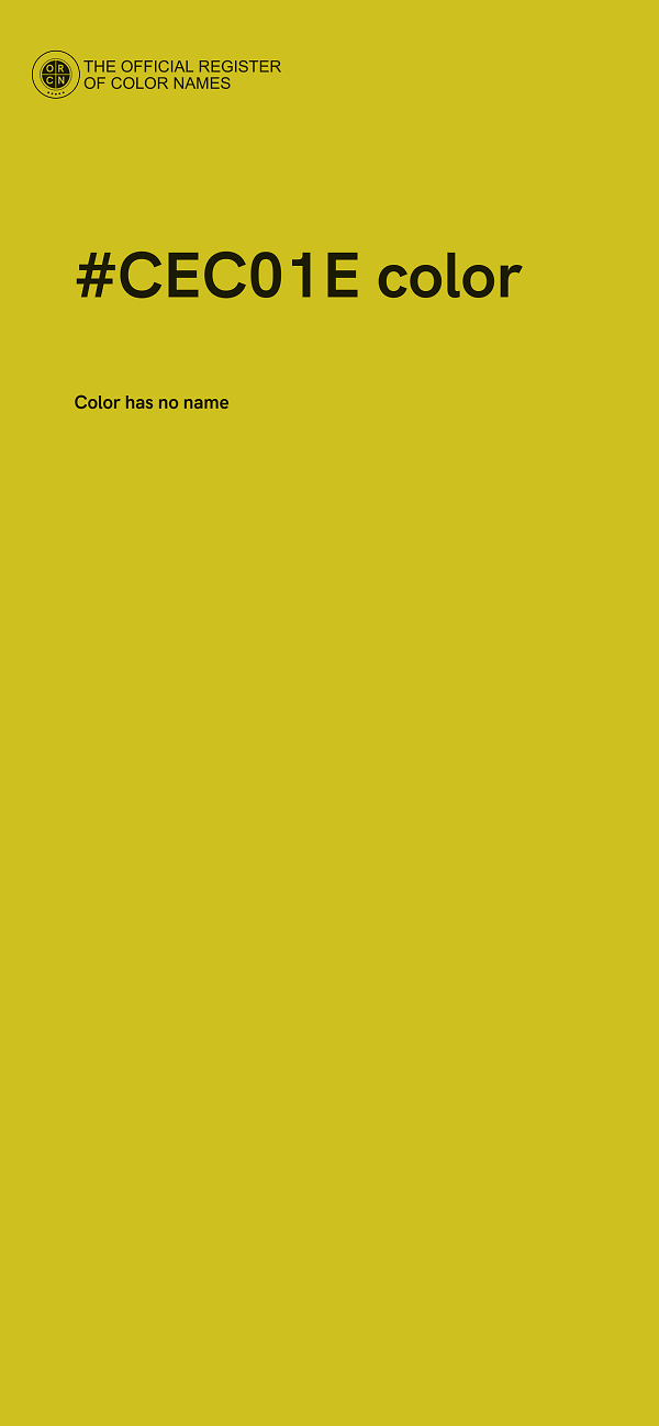 #CEC01E color image