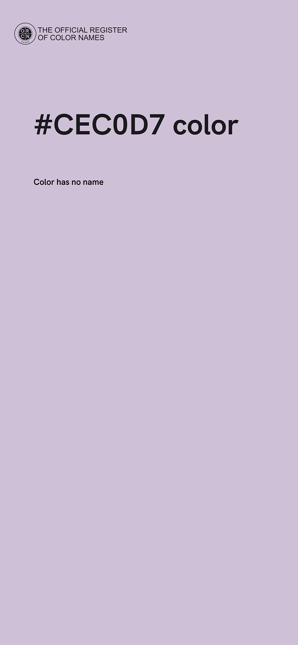 #CEC0D7 color image