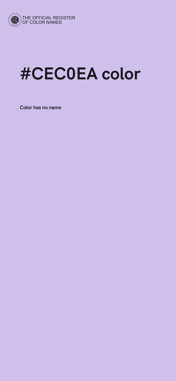 #CEC0EA color image