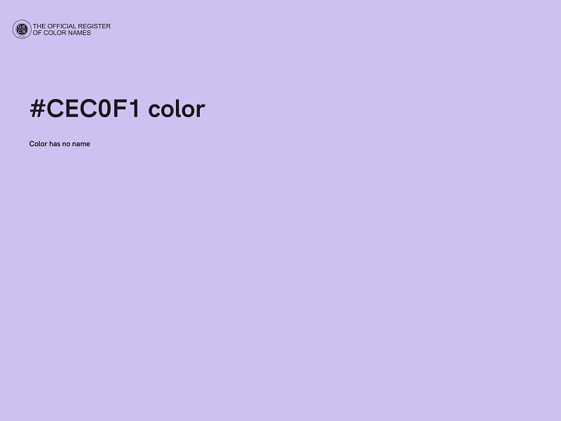 #CEC0F1 color image
