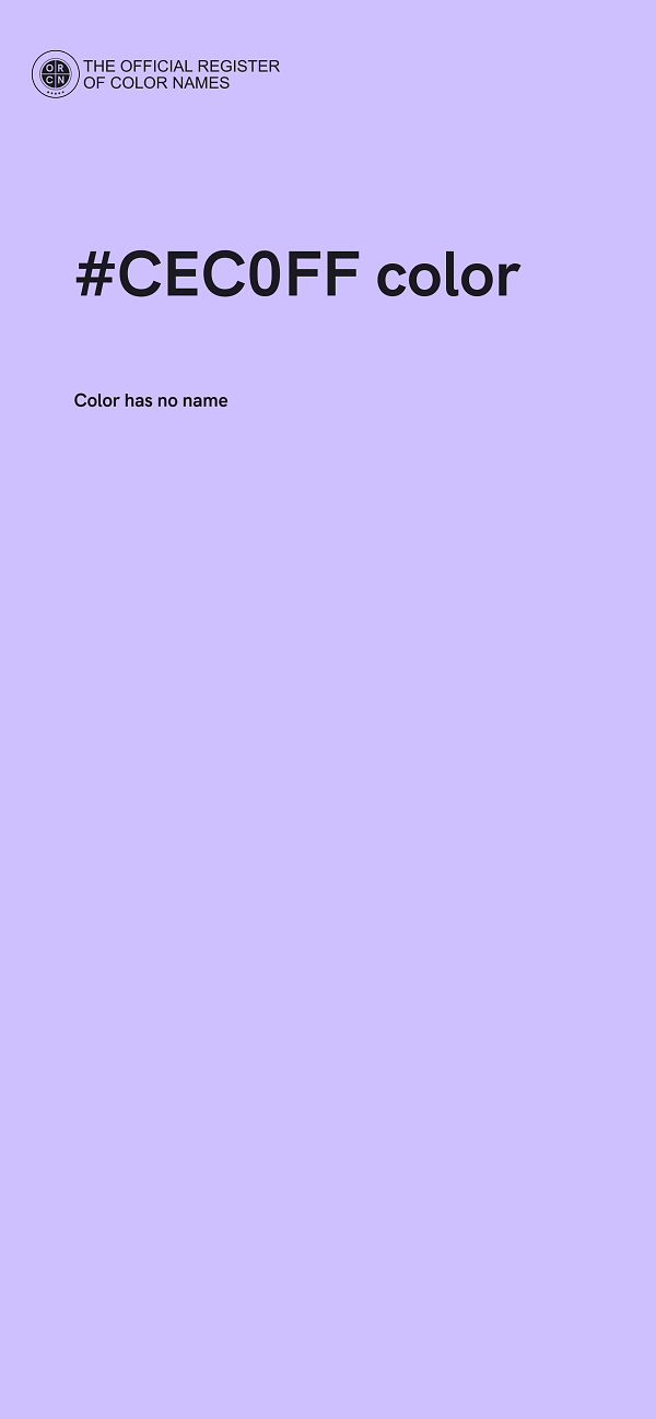 #CEC0FF color image