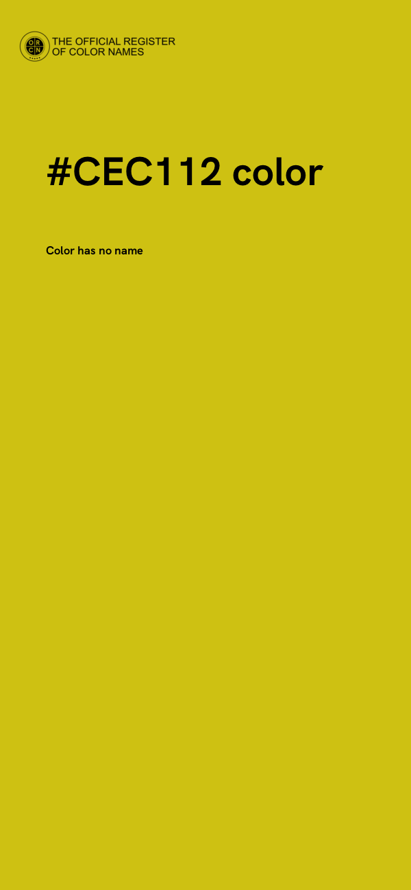 #CEC112 color image