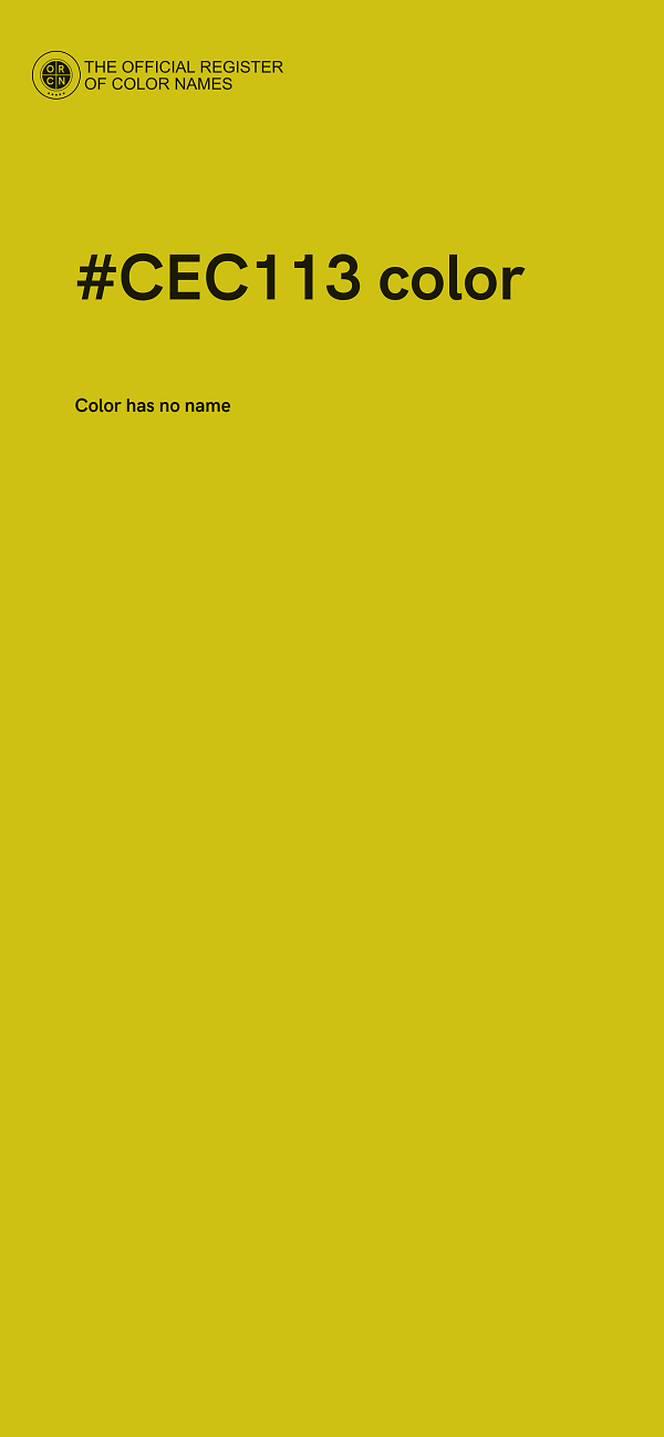 #CEC113 color image