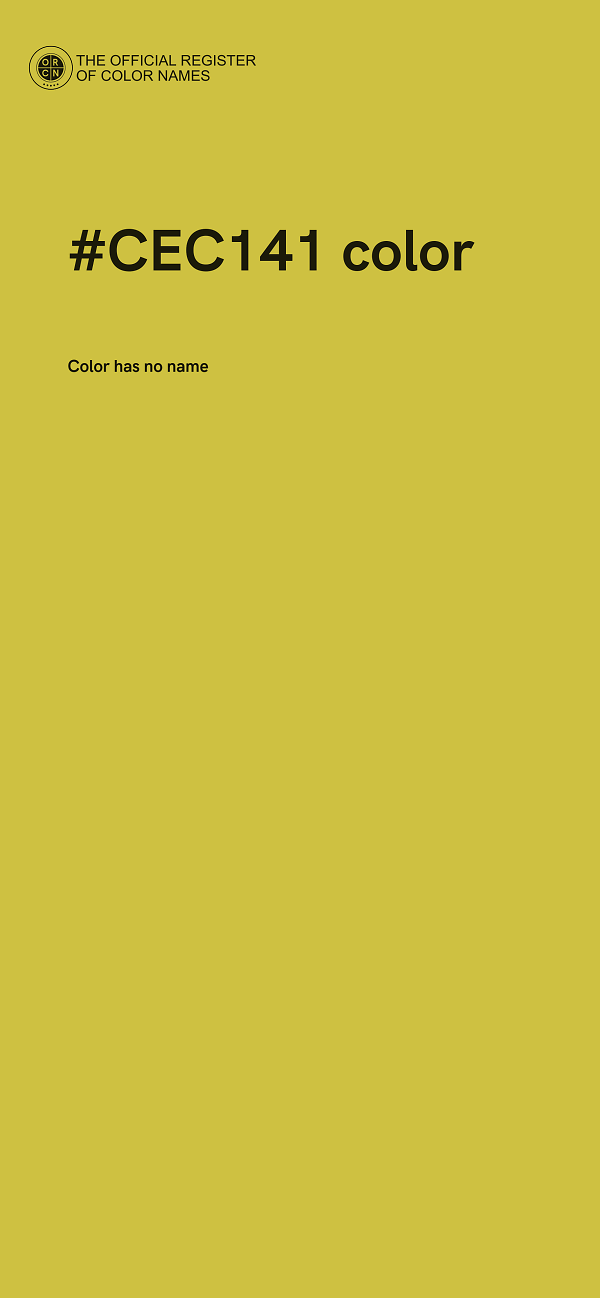 #CEC141 color image