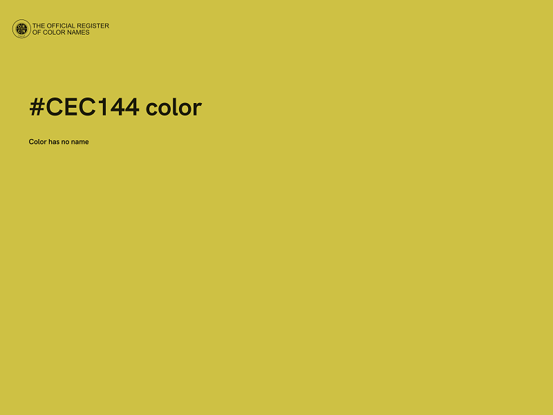 #CEC144 color image