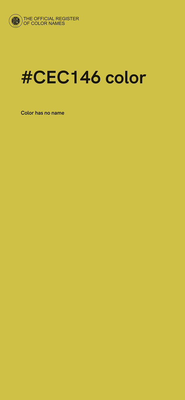 #CEC146 color image