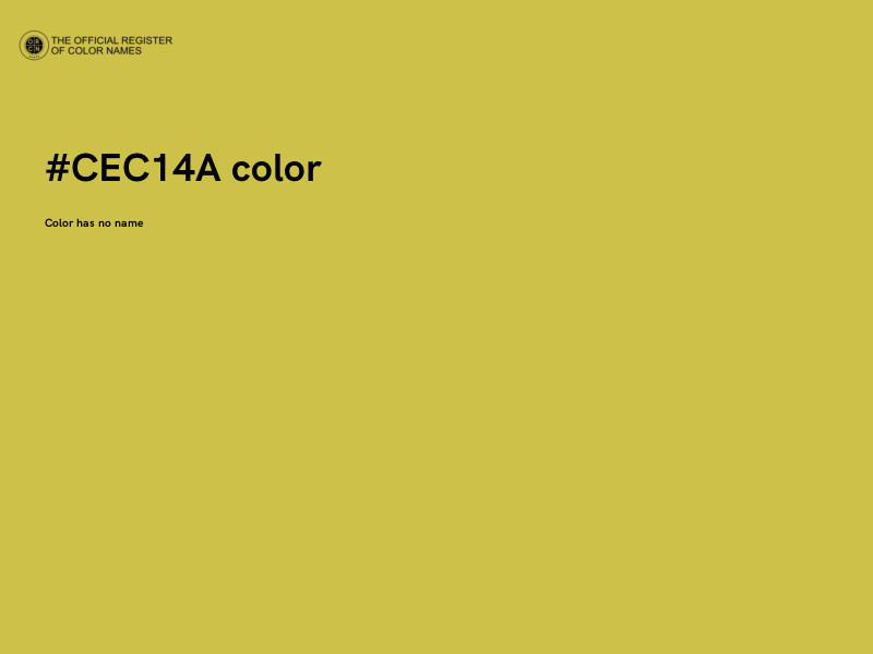 #CEC14A color image