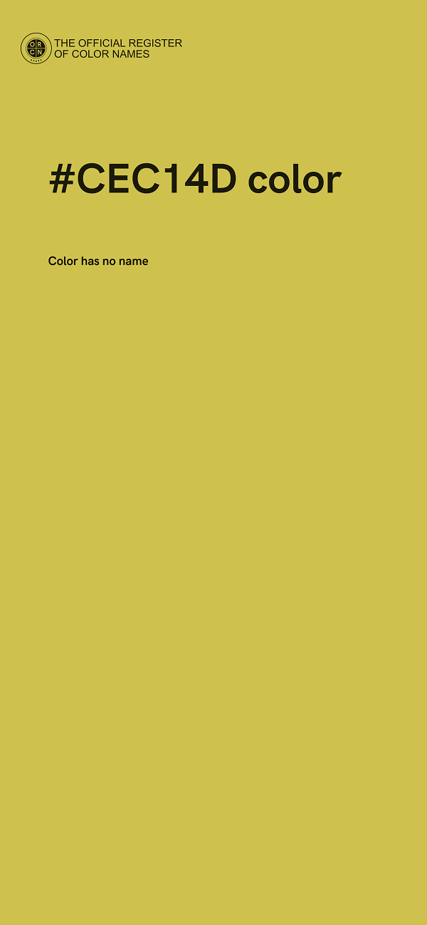#CEC14D color image