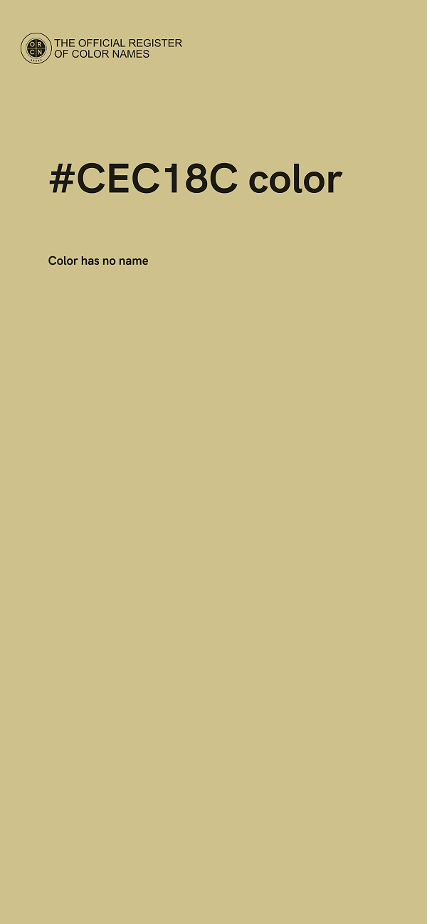 #CEC18C color image