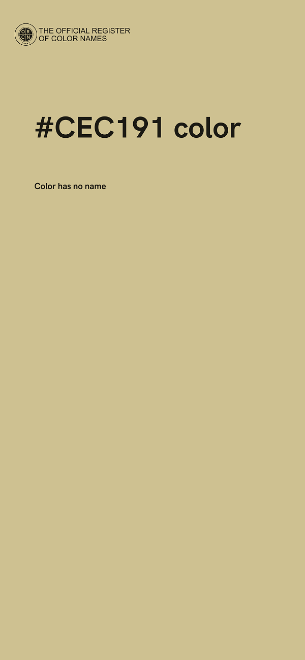 #CEC191 color image