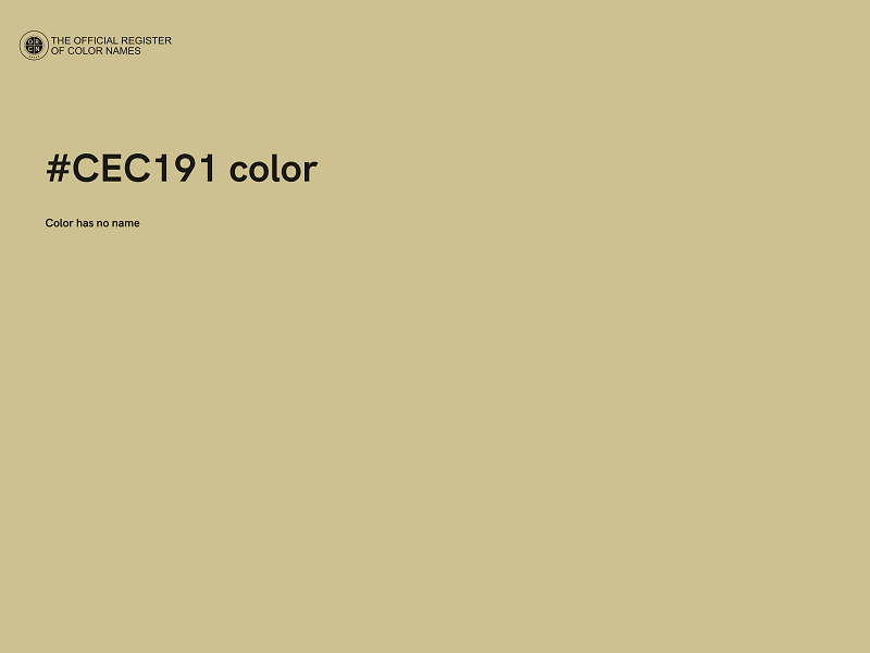 #CEC191 color image