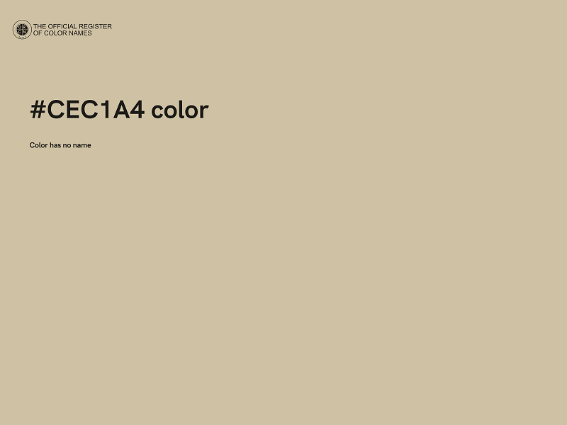 #CEC1A4 color image