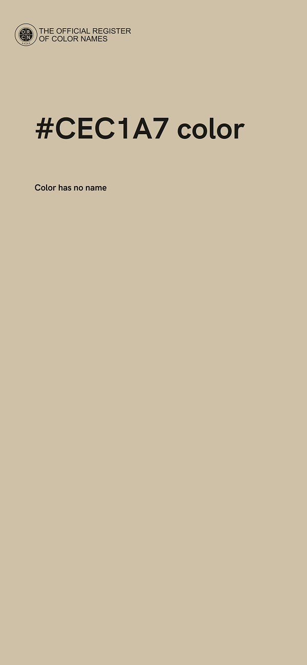 #CEC1A7 color image
