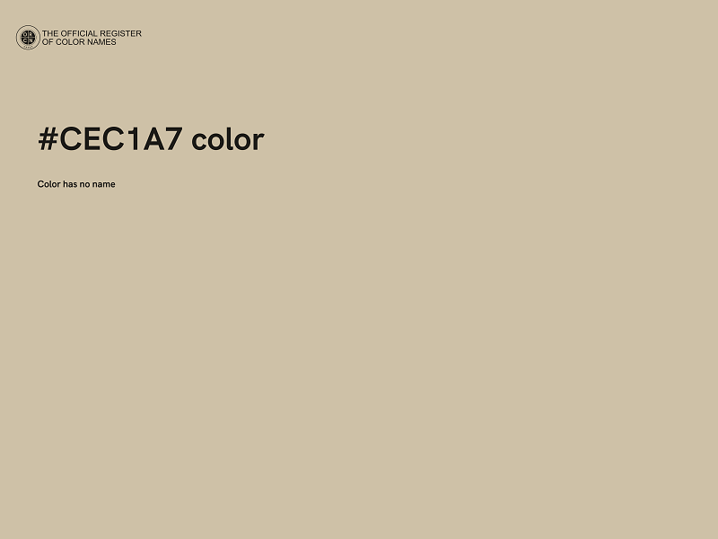 #CEC1A7 color image