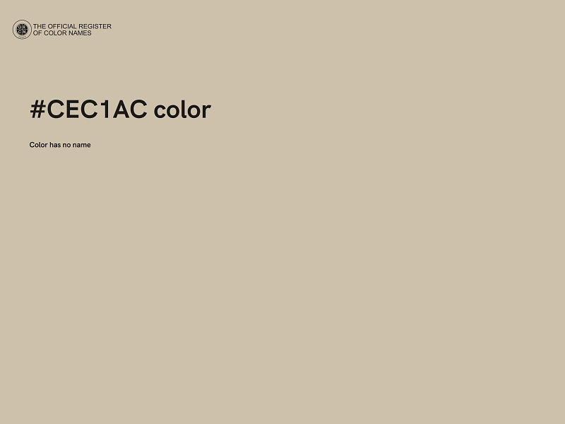 #CEC1AC color image